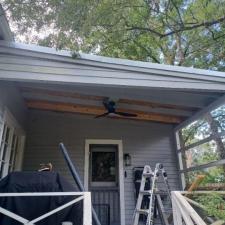 Dream-Porch-Renovation-Tongue-Groove-Pine-Ceiling-Doors-Paint-Screen-in-Covington-Louisiana 0